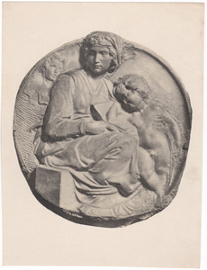 [Madonna and Child stone relief]